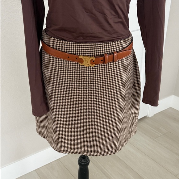 SHEIN mini Skirt Houndstooth - Picture 2 of 6